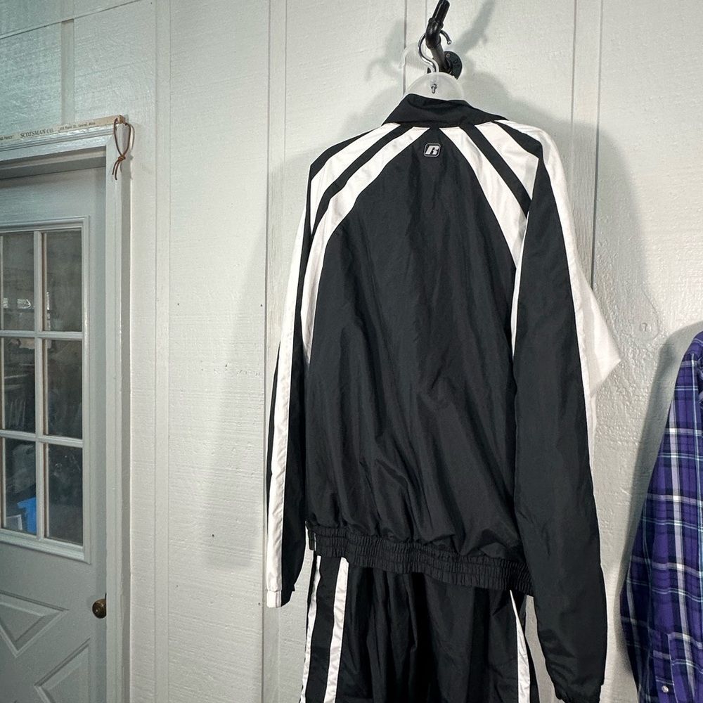 Russel Black and White Track Suit Size XL EUC - Picture 7 of 11